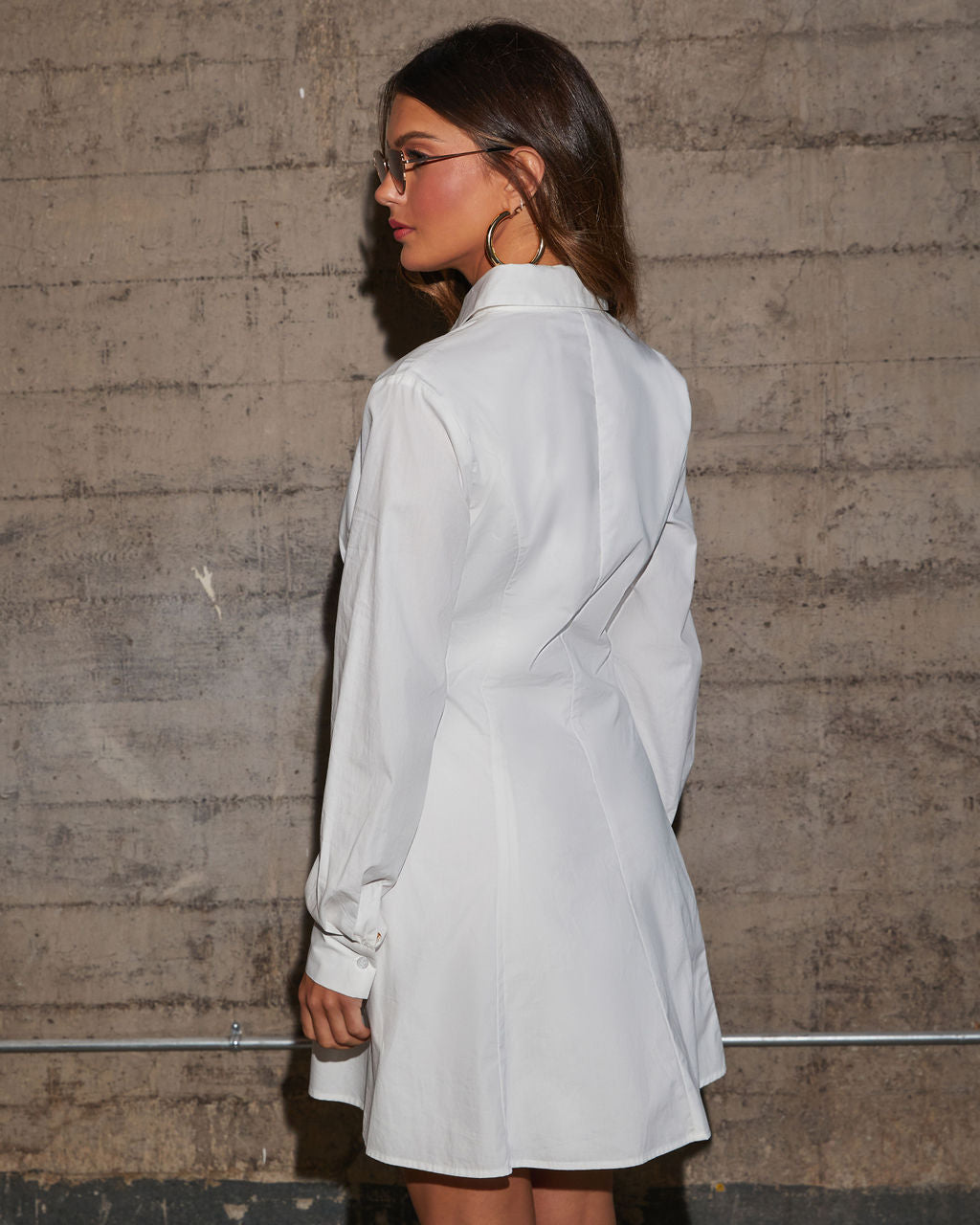 Soft Flutter Poplin Shirt Dress - Image 4