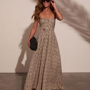 Kemie Strapless Floral Jumpsuit