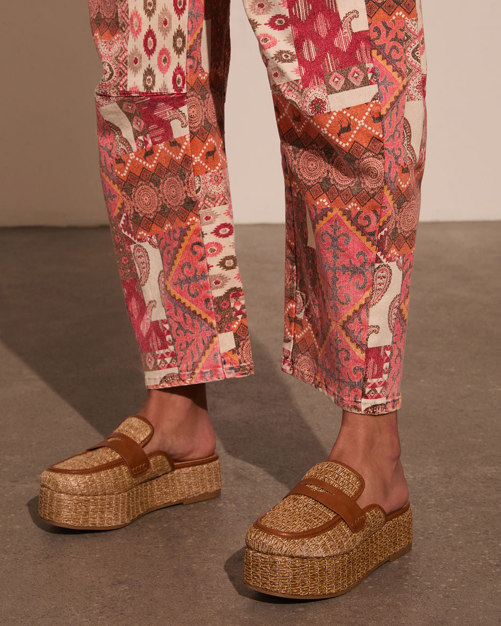 Zariah Straw Platform Loafers - Image 4