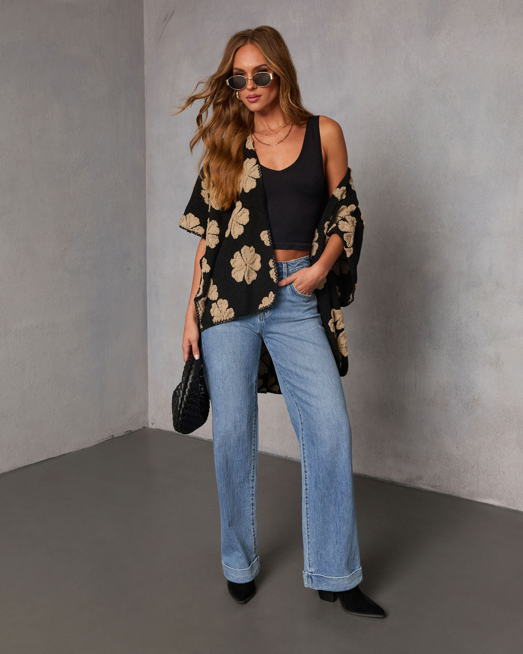 Saldana Printed Oversized Cardigan - Image 2