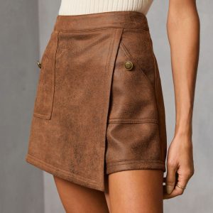 Beacon Hill Suede Mini Skort