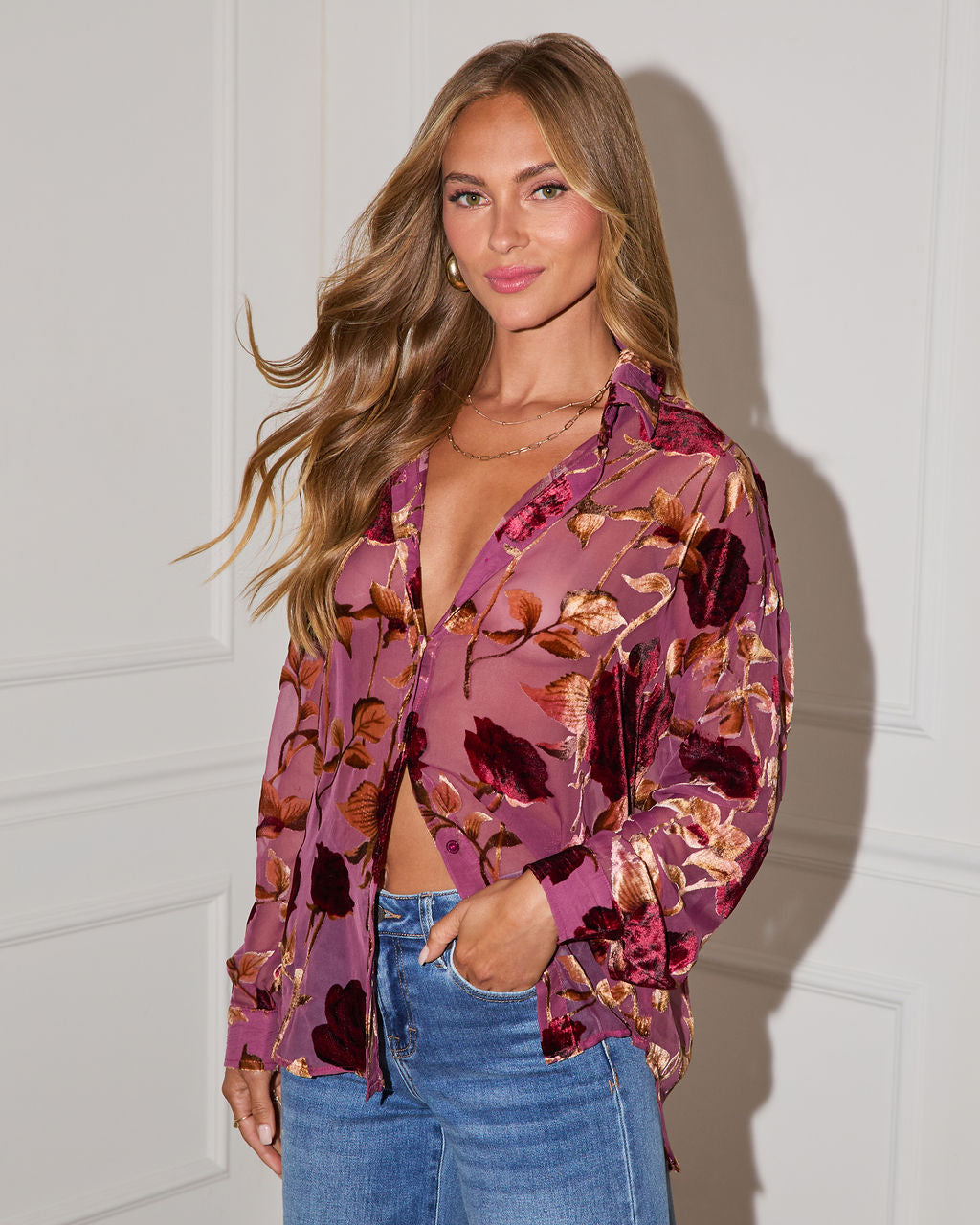 Britlen Button Down Blouse - Image 3
