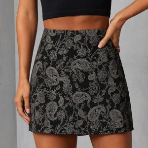 Wanderlune Printed Mini Skirt