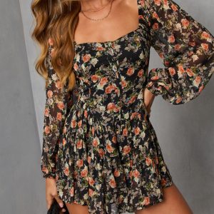 Lendie Fitted Waist Romper