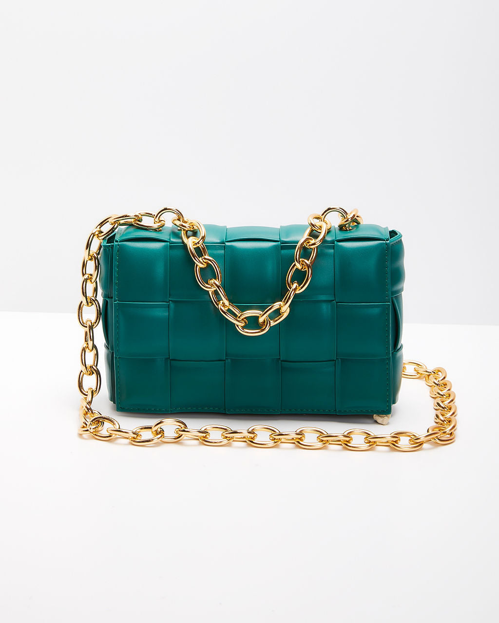 Desire Padded Woven Chain Handbag - Image 2
