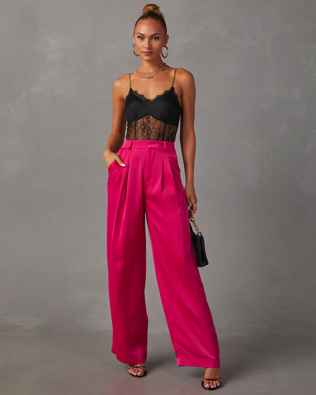 Shannell Satin Trouser Pants - Image 17