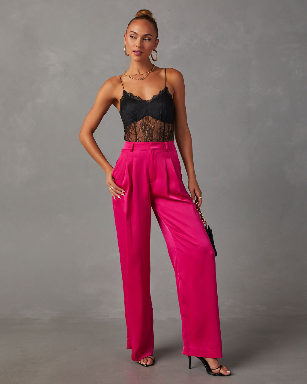 Shannell Satin Trouser Pants - Image 13