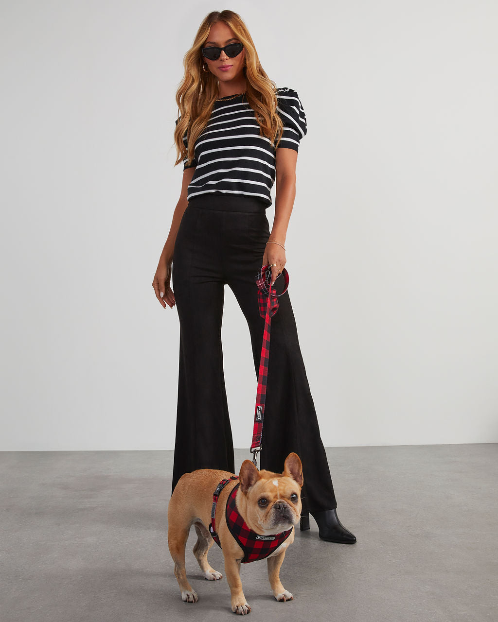 Born With It Faux Suede Wide Leg Pants - Image 6