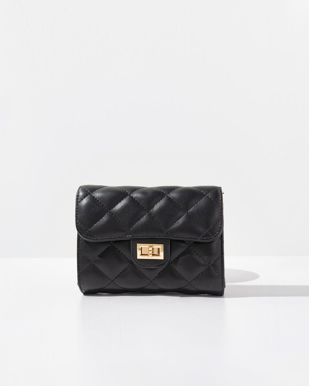 Impulse Quilted Faux Leather Crossbody Clutch - Image 3