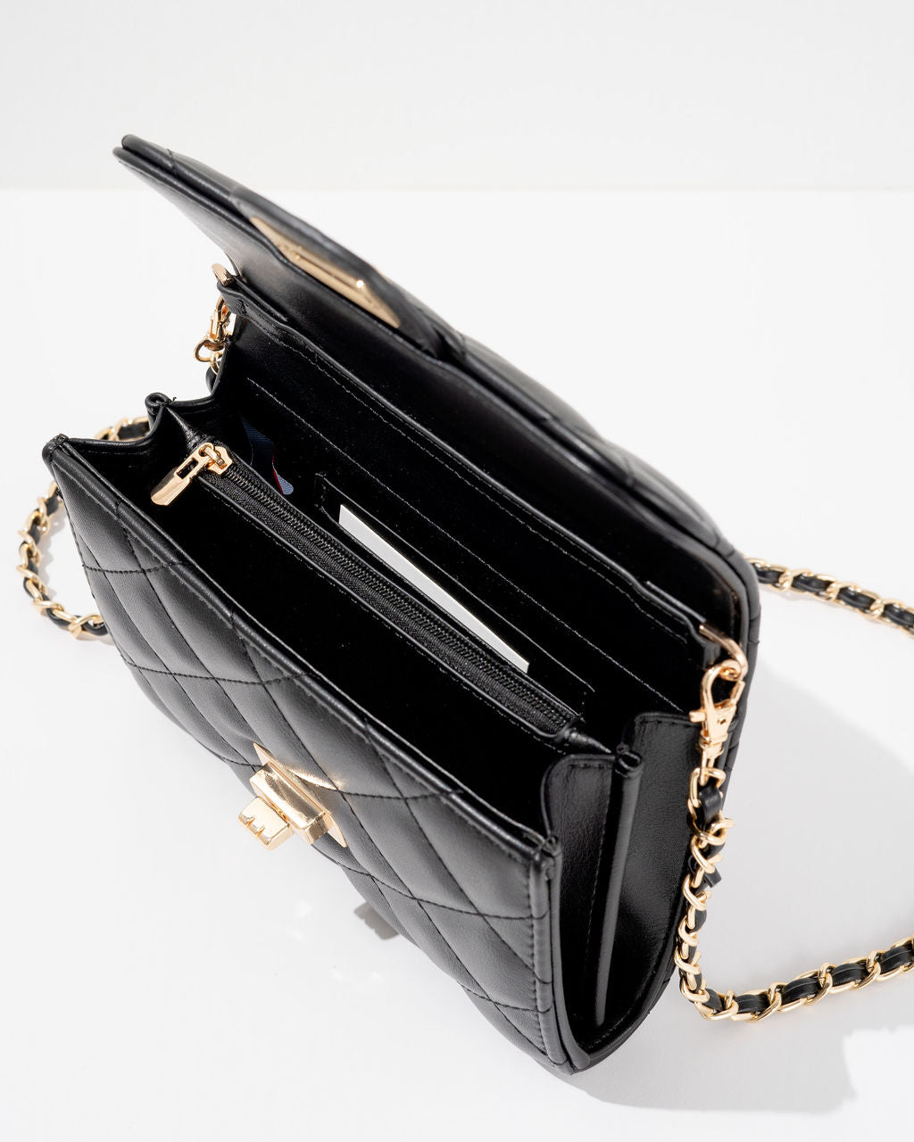 Impulse Quilted Faux Leather Crossbody Clutch - Image 4