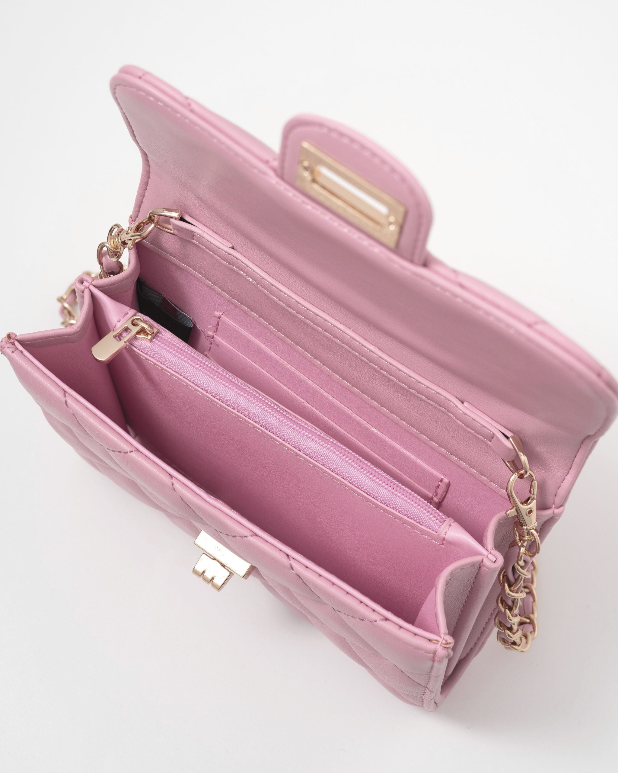 Impulse Quilted Faux Leather Crossbody Clutch - Image 10